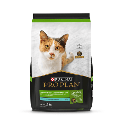 Alimento Para Gatos Adultos con Piel y Estomago Sensible Purina Pro Plan 3 kg