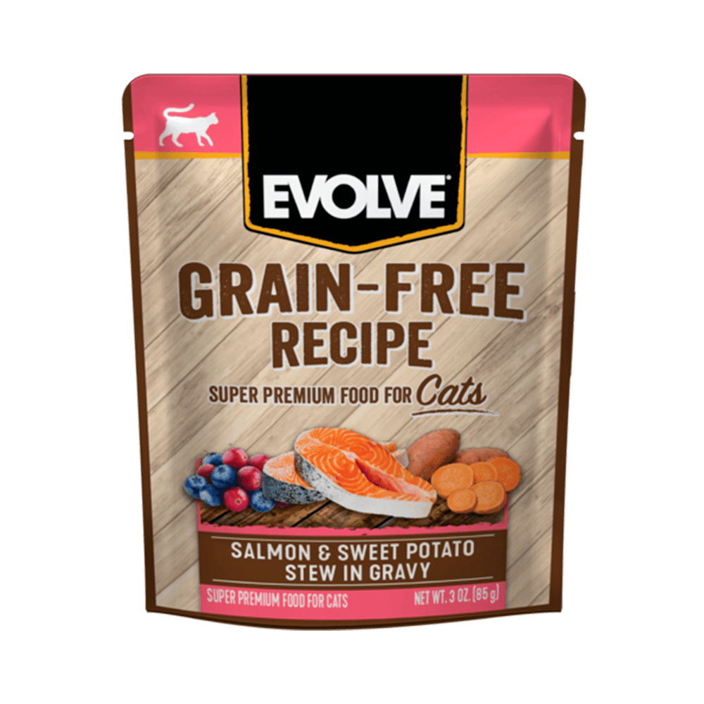 Alimento Húmedo Para Gato Evolve Grain-Free Salmon Y Patatas Dulces 85 g
