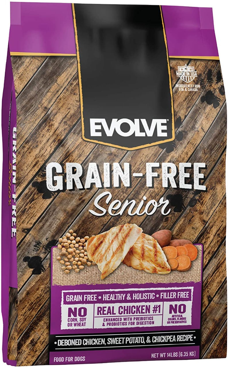 Alimento Seco Para Perro Evolve Grain-Free Senior Pollo 14 lb
