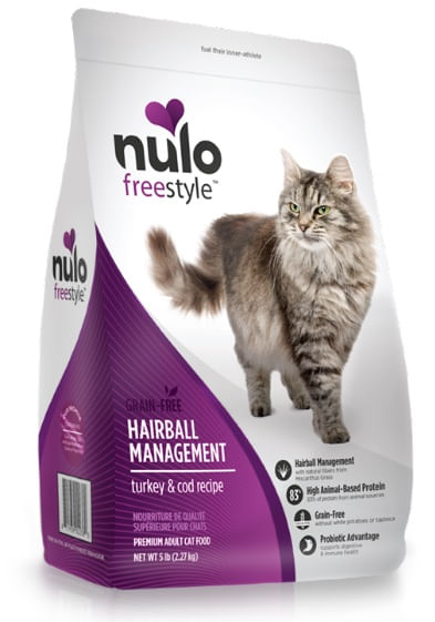 Alimento Seco Para Gato Nulo Grain Free Hairball Management Turkey And Cod 12 lb