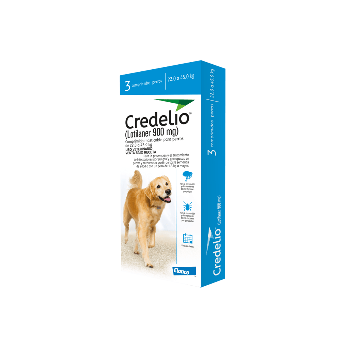 Antipulgas Y Garrapatas Para Perro Credelio 22 - 45 kg