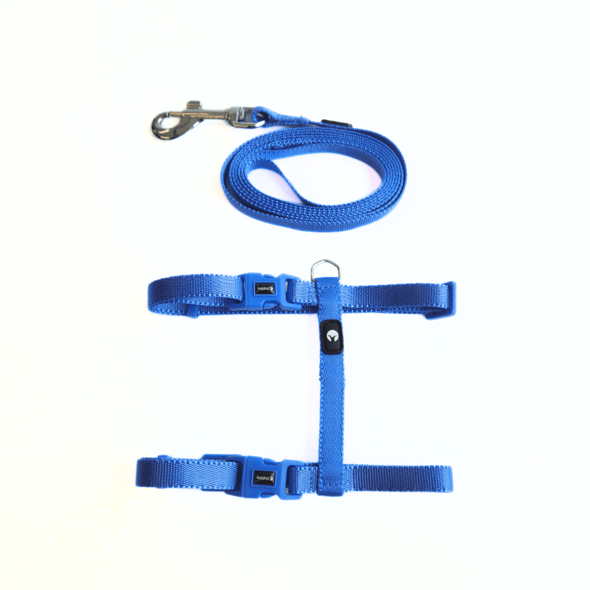 Kit Arnés y Correa para Gato Puppis Nylon Azul 1 cm