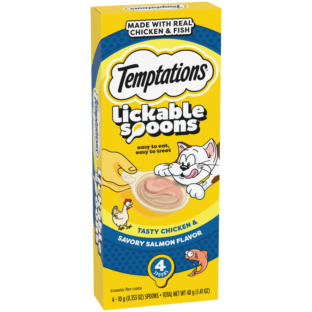 Snack Temptations Salmón y Atún para Gato 4 u