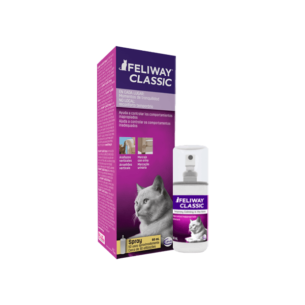 Feromona Sintética Facial Para Gato Feliway Classic Spray 60 ml