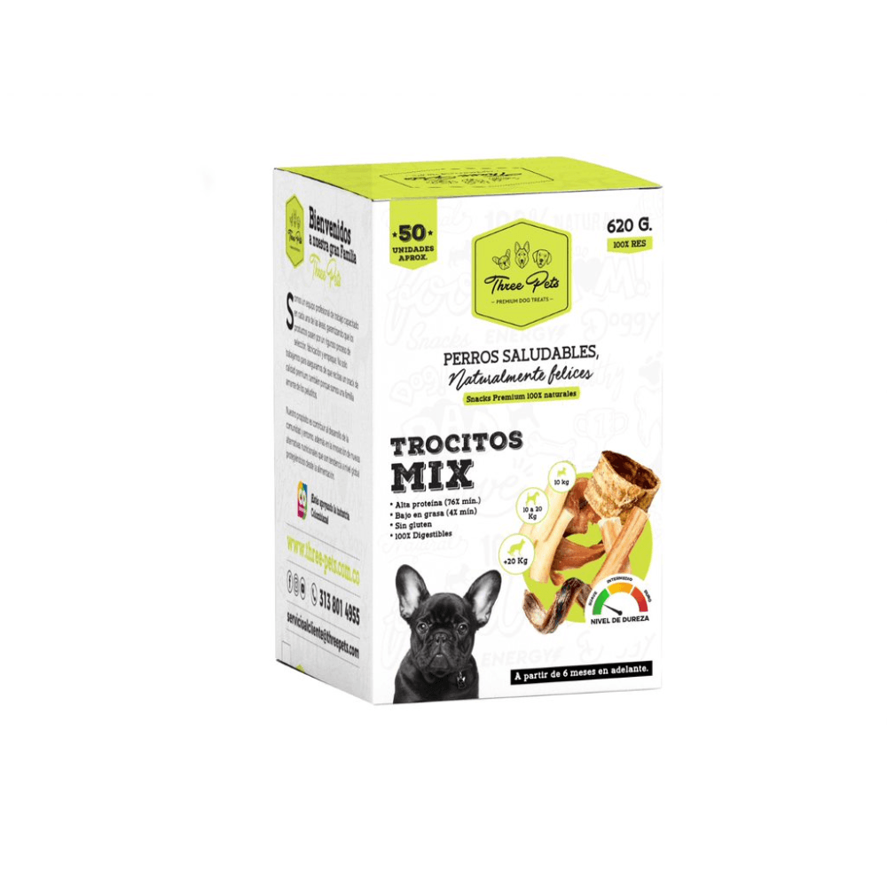 Snack Para Perro Three Pets Trocitos 620 g