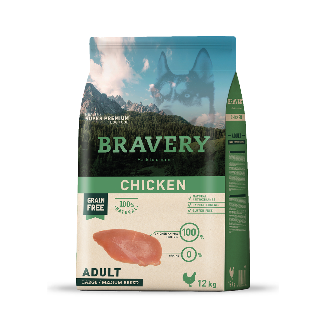 Bravery Chicken Adult Large/Medium Breeds 12 kg