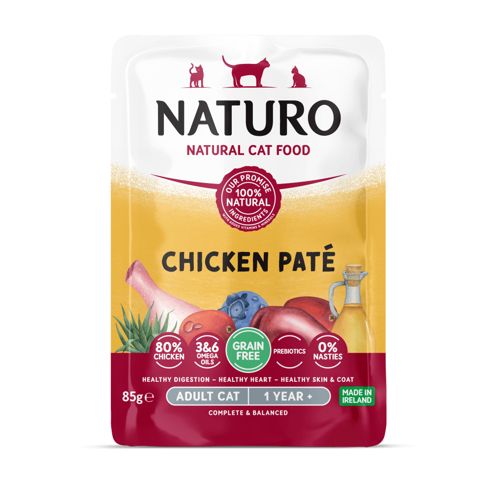 Alimento Húmedo Naturo Cat Chicken Paté Pouch 85 g