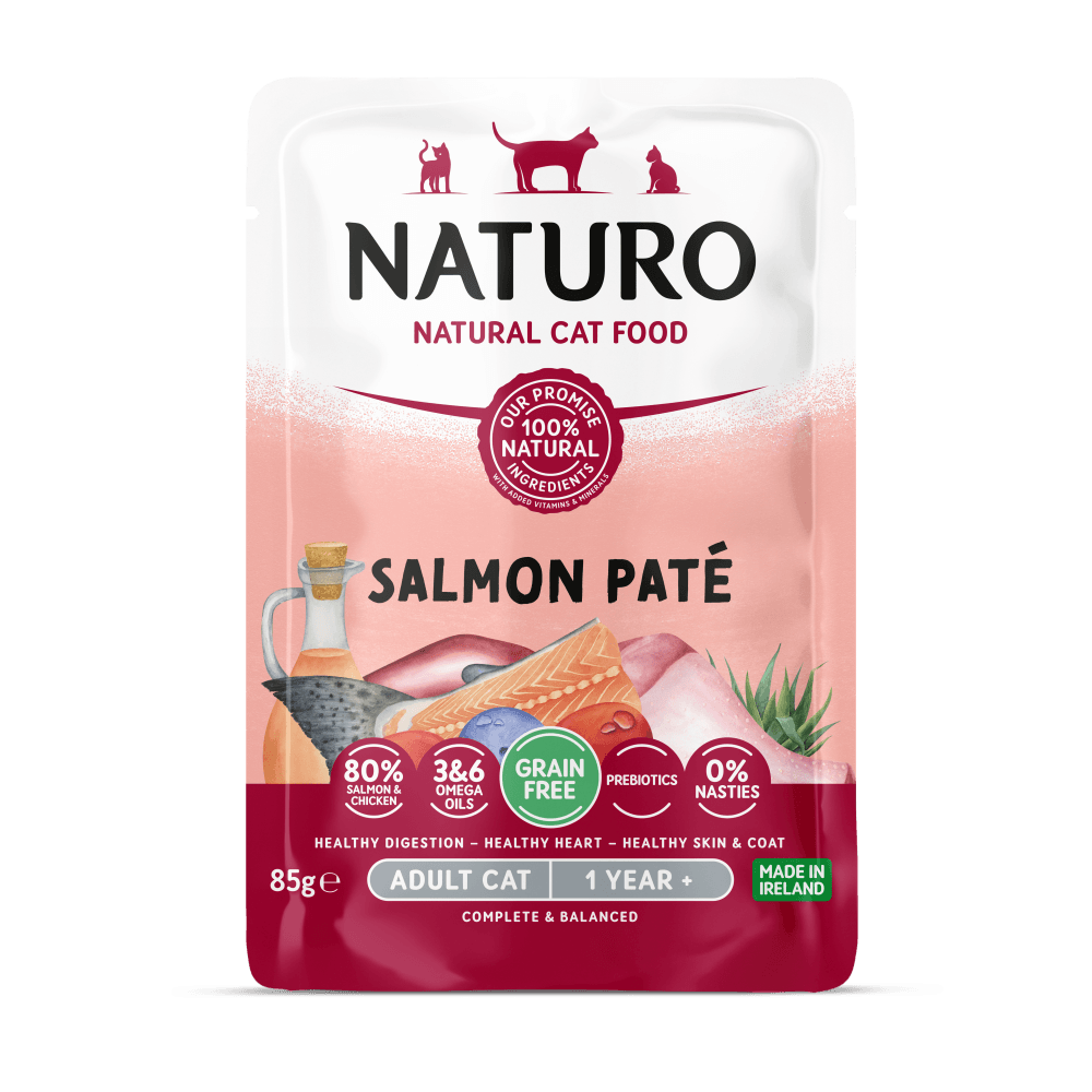 Alimento Húmedo Naturo Cat Salmon Paté Pouch 85 g