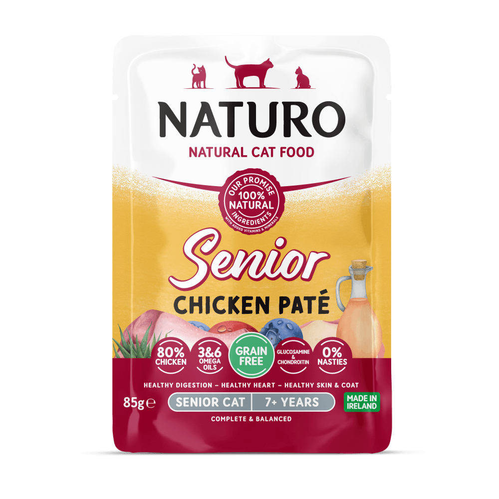 Alimento Húmedo Naturo Cat Senior Chicken Paté Pouch 85 g