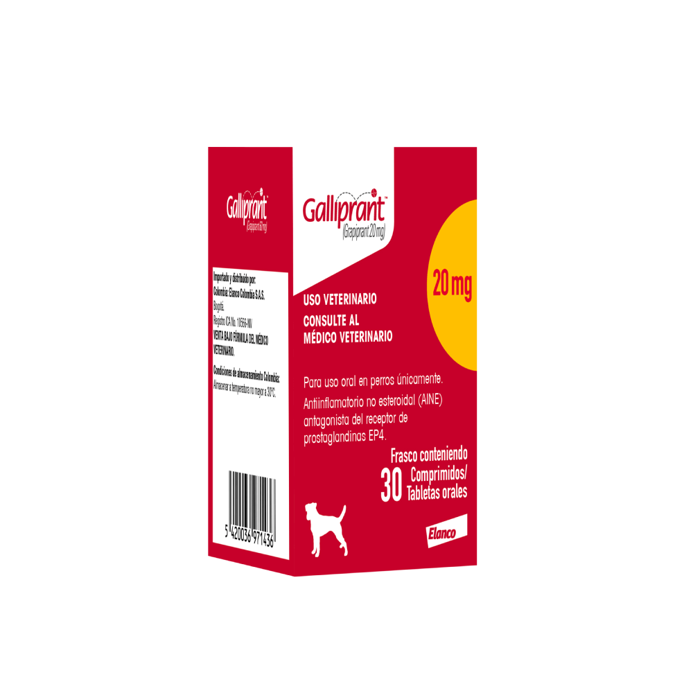 Antiinflamatorio Para Perro Galliprant 30 Tab X 1 Botl 20 mg