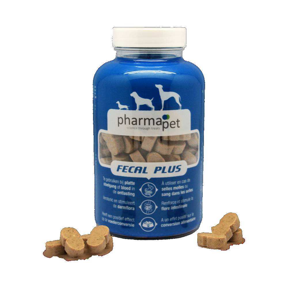 Suplemento Para Perro Pharmapet Fecal Plus 160 A 180 Tabletas Aprox,