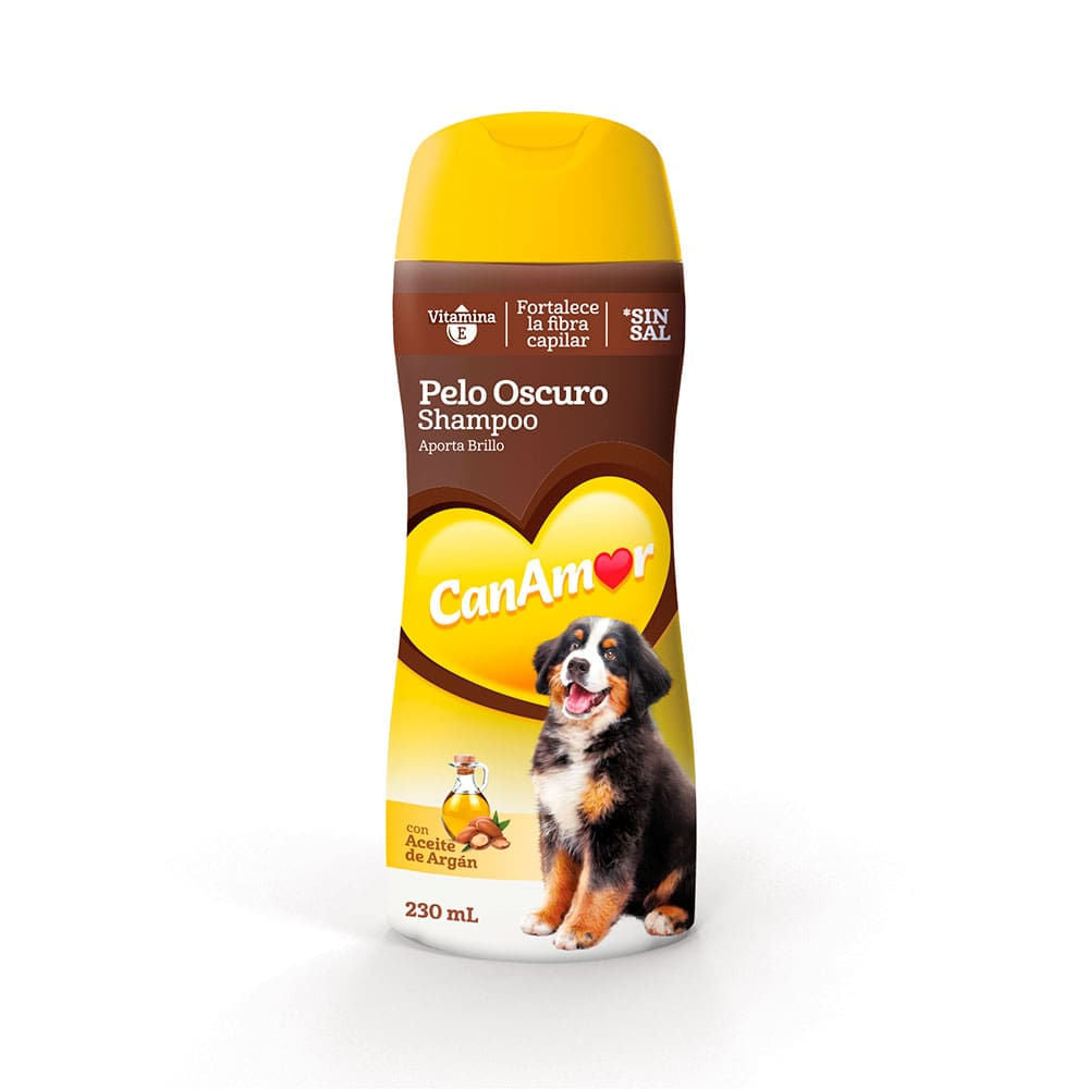 Shampoo Para Mascotas Canamor Pelo Oscuro 230 ml
