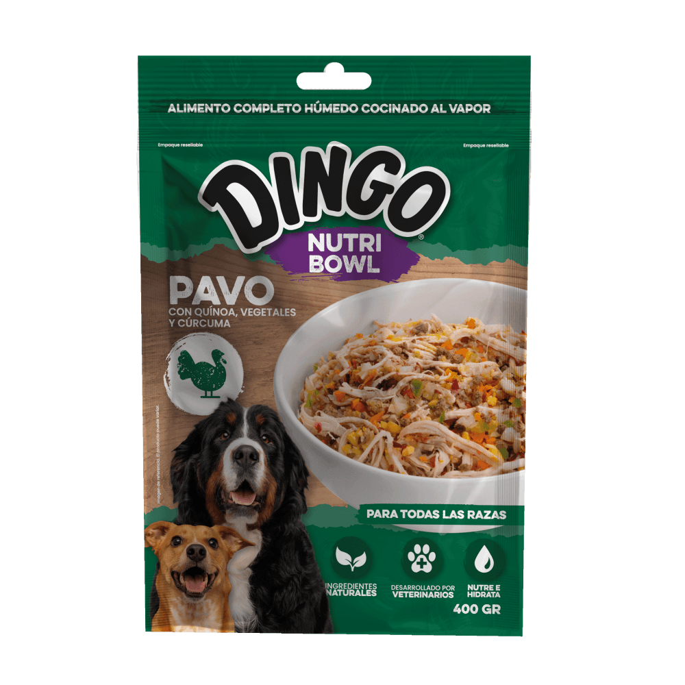 Alimento Nutri Bowl Wf Turkey para perro Dingo 400 g