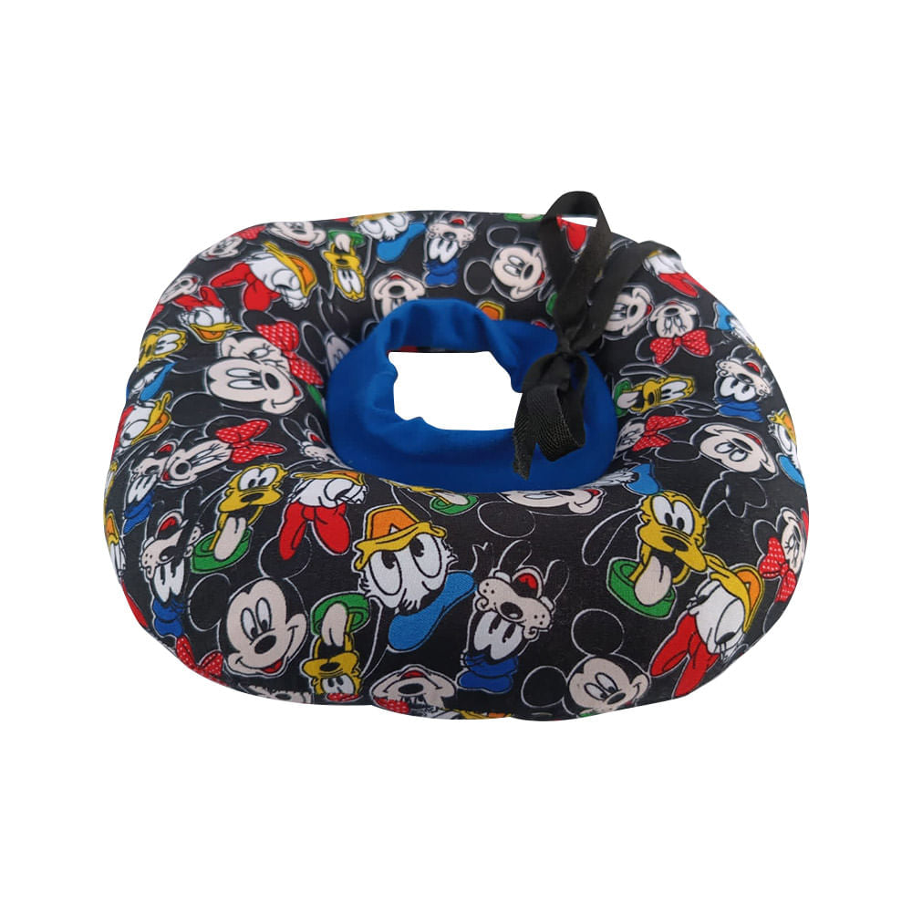 Collar Para Perro Pets Collections Isabelino Acolchado Tipo Dona - Negro Estampado XXL