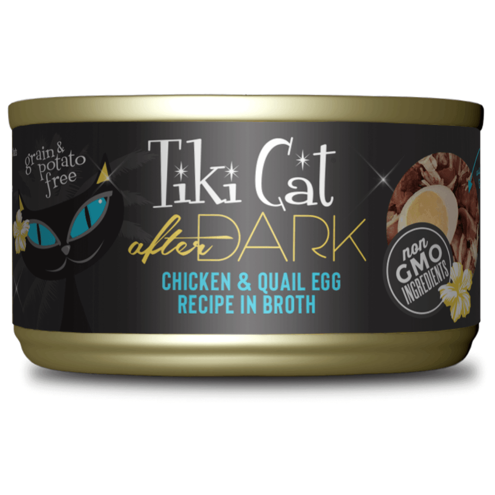 Pollo-Huevo Codorniz Caldo Para Gato Tiki Cat 80 g