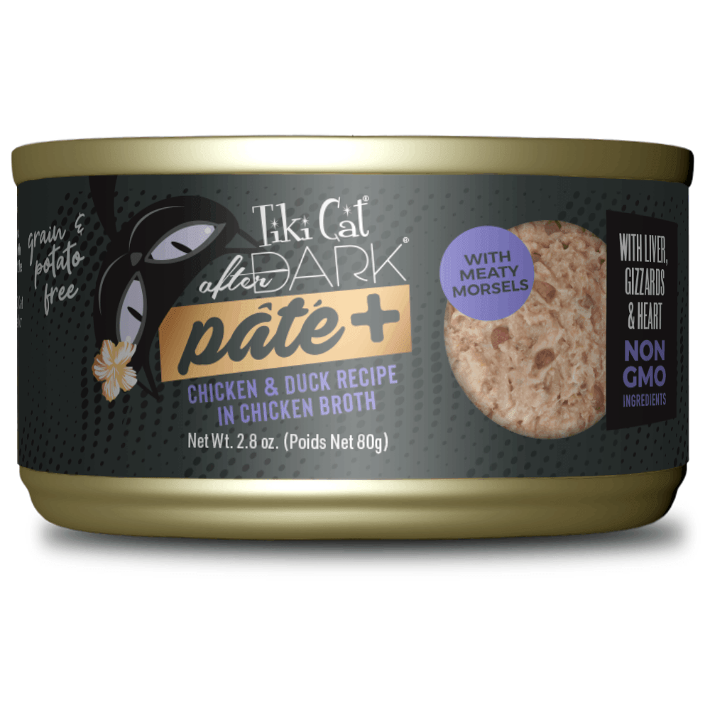 Pollo-Pato en Caldo de Pollo Para Gato Tiki Cat 80 g