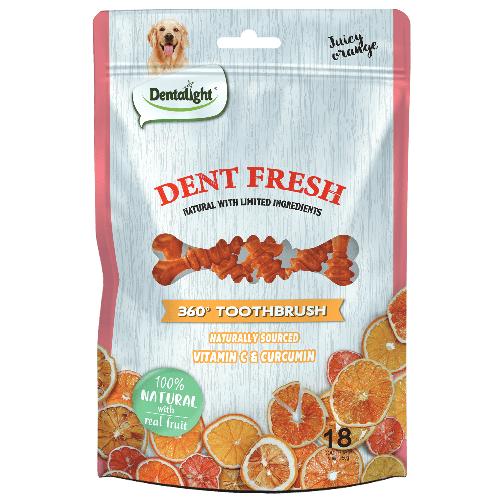 Snack Para Perro Phoenix Dent Fresh Naranja 3" 150 g