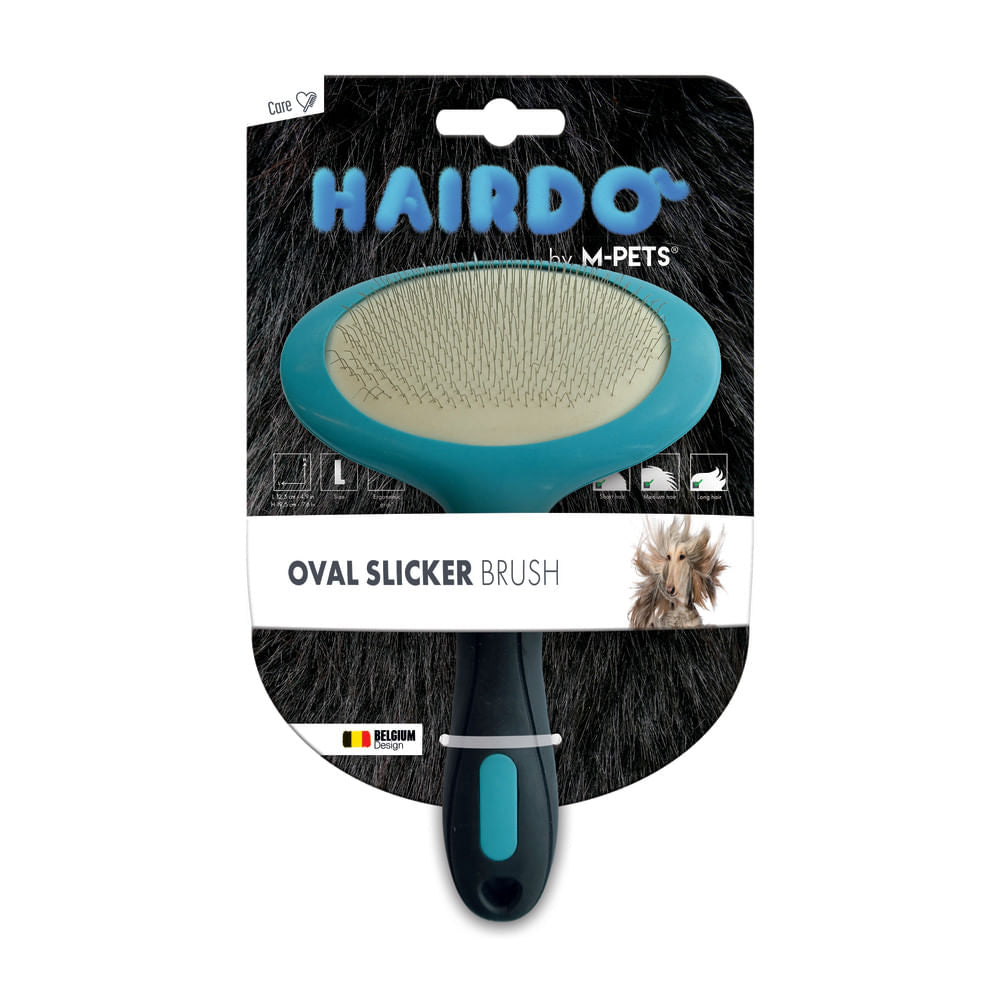 Cepillo M-Pets Hairdo Oval Slicker Para Perro L