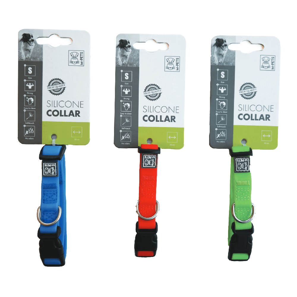 Collar De Silicona Para Perro M-PETS S