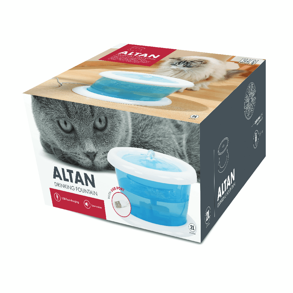 Fuente De Agua Para Mascotas Alta M-PETS 2 L