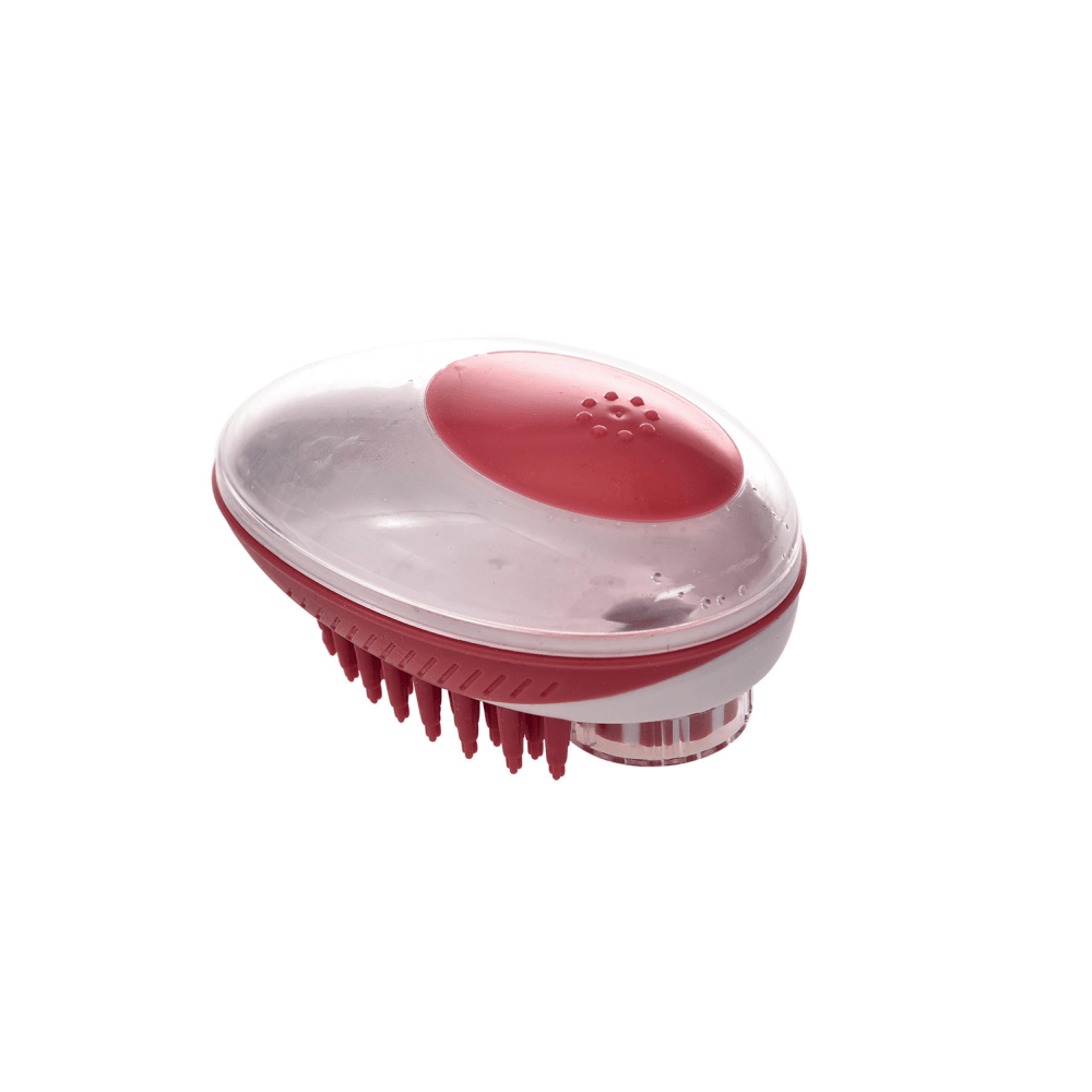 Dispesador de Jabón/Cepillo Rojo M-PETS 11,5 X 7,5 cm