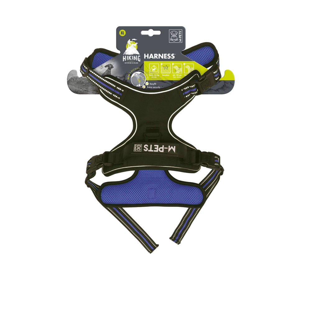 Arnés de Hiking M-Pets Azul Eléctrico Para Perro XL