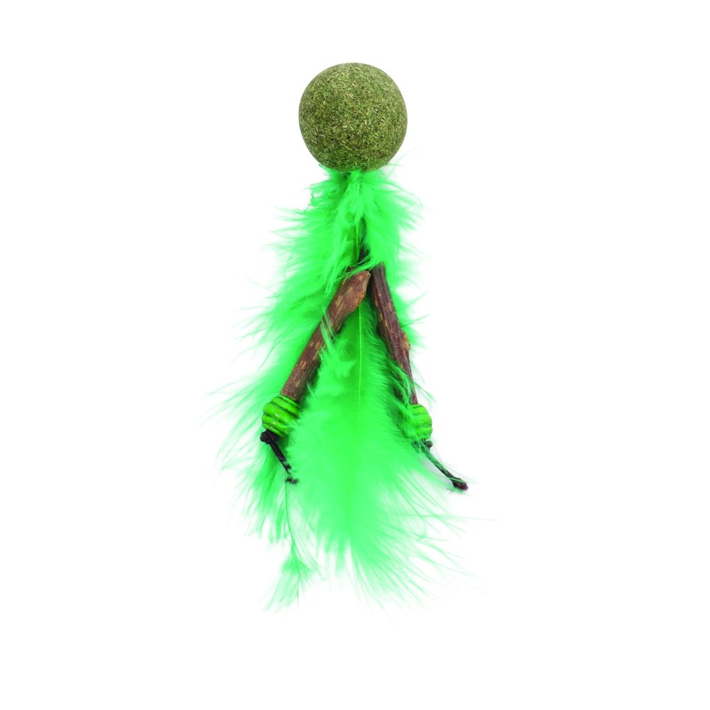 Juguete con catnip Charmy Bugbear Verde para gato M-pets Único