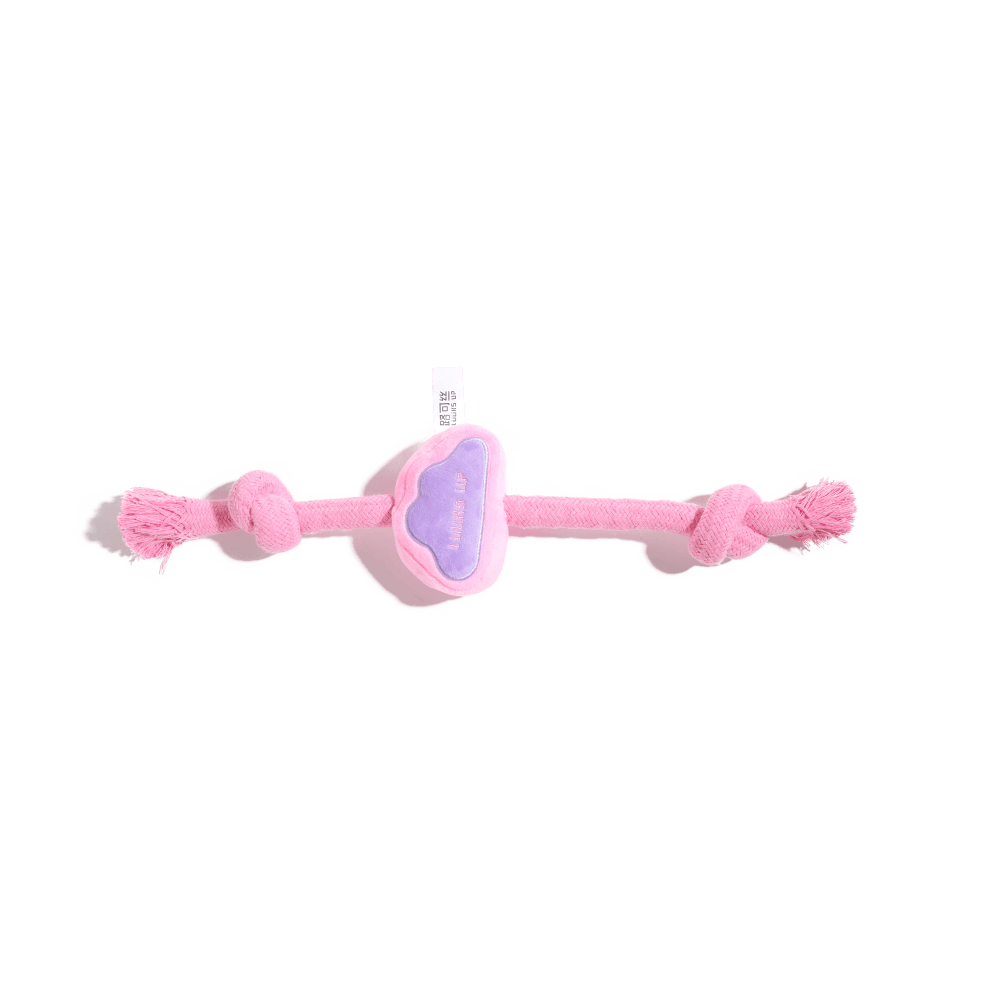 Juguete de cuerda con nudo rosado para perro Luuks Up 40 × 11 × 11 cm