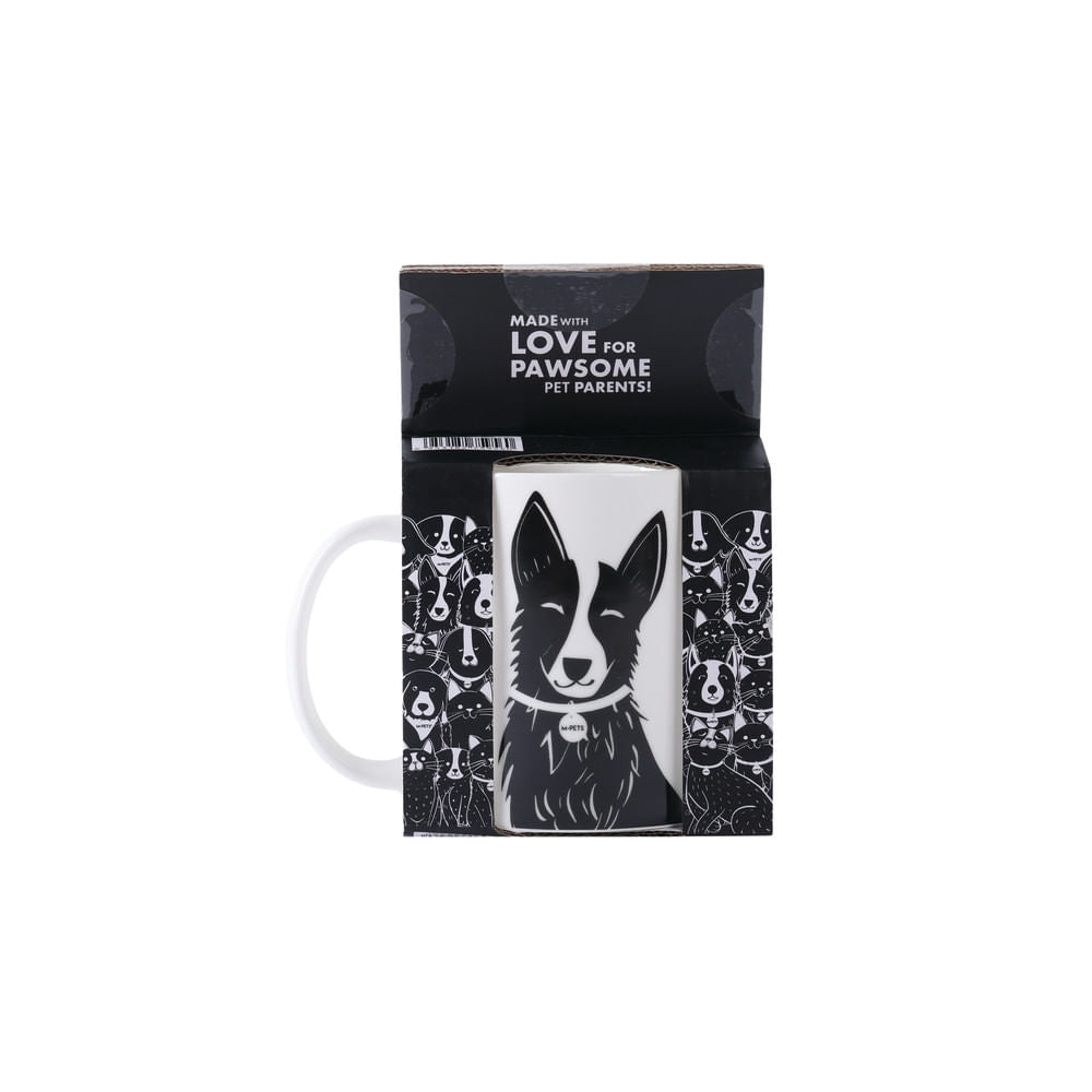 Taza M-Pets Petjoy Luna Blanca y Negra 350 ml