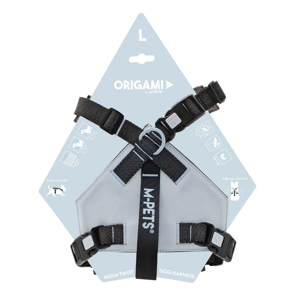 Arnés M-Pets Origami Aqua Twist para Perro L