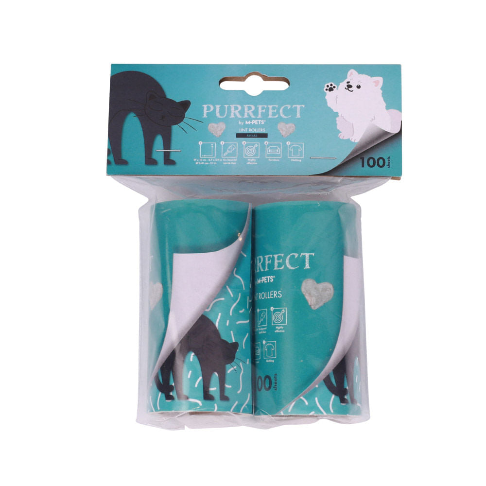 Rodillo M-Pets quitapelusas para Mascotas Purrfect Recargable 100 hojas
