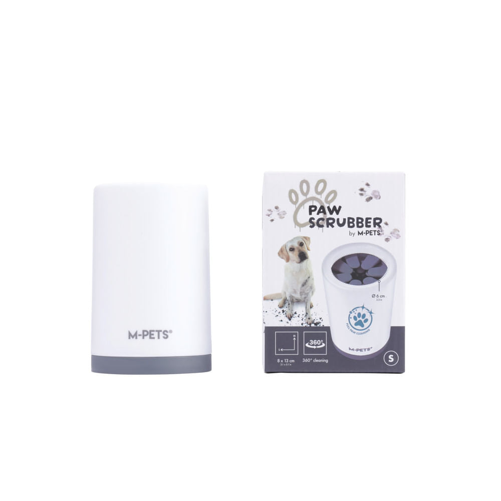 Limpiador de patas blanco para mascotas M-pets S