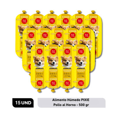 Combo Alimento Húmedo PIXIE Pollo al Horno x15 15 u