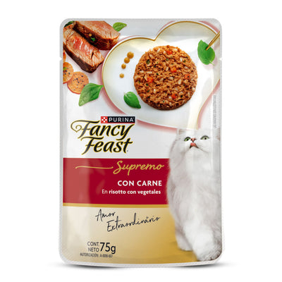 Alimento Supremo Carne y Vegetales para Gato Fancy Feast 75 g