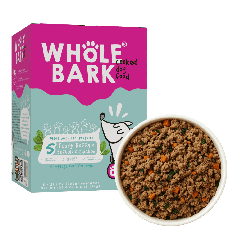 Alimento Húmedo Whole Bark Tasty Buffalo Cooked Dog Food 5 u