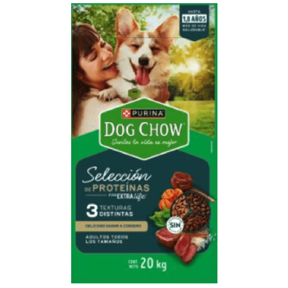Alimento Seco Para Perro Dog Chow Adulto Cordero 20 kg