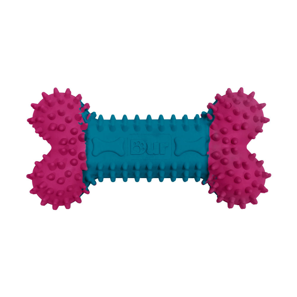 Juguete Hueso Fucsia y Azul para Perro DUR Único
