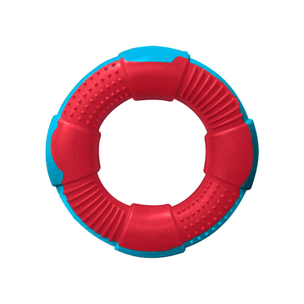 Juguete Aro Rojo y Azul para Perro DUR M