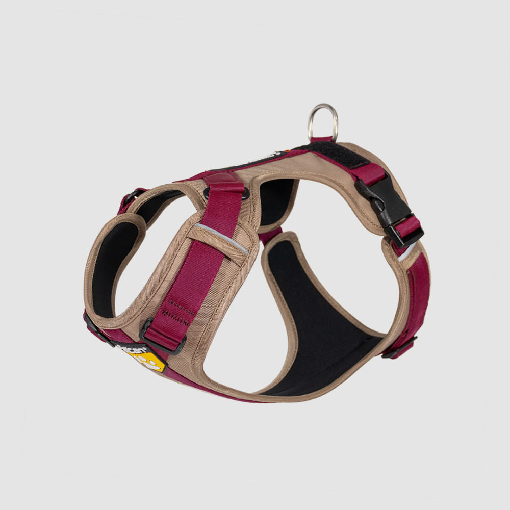 Arnés D-Urban Beige/Vinotinto Felcan para perro M