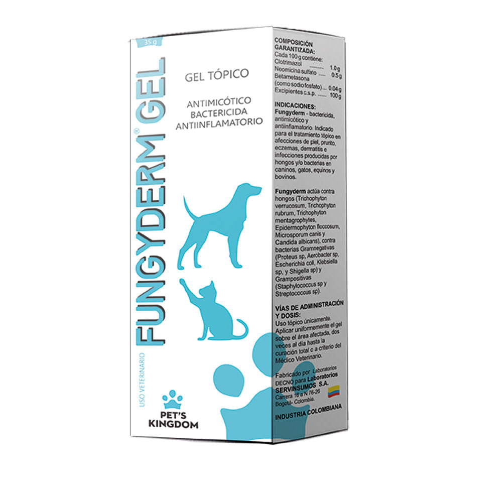 Tratamiento para Mascotas Pets Kingdom Fungyderm Antifúngico 35 g