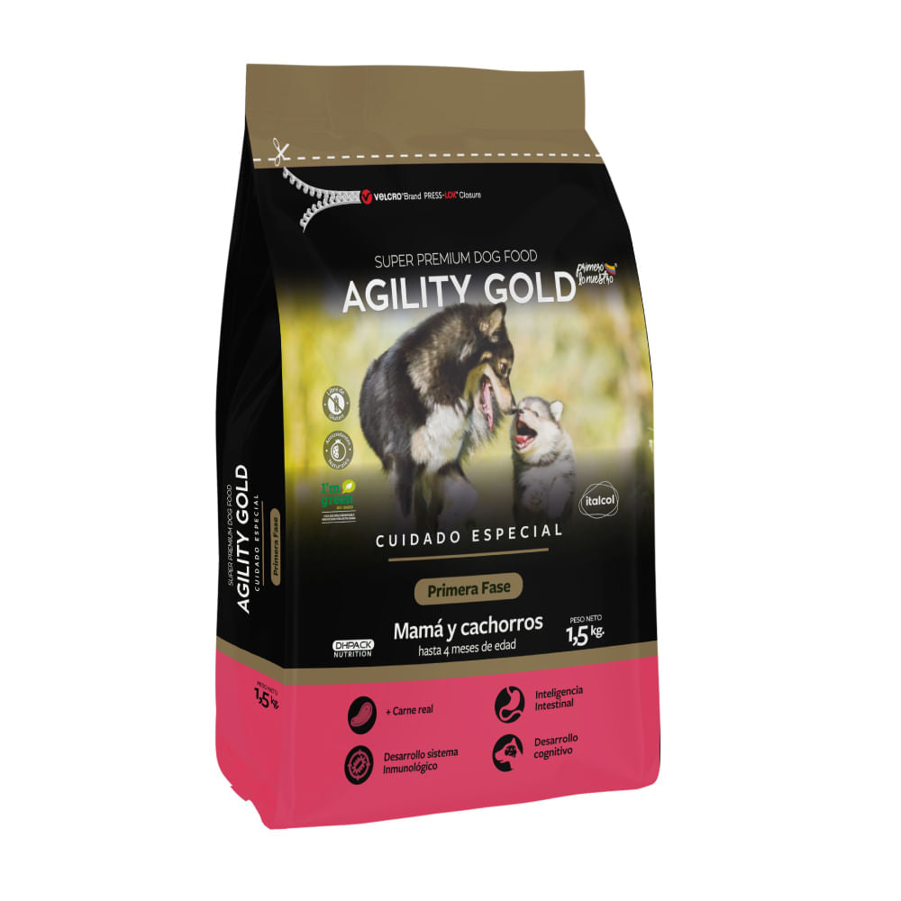 Alimento Seco Para Perro Agility Mamás y Cachorros Primera Fase 1,5 kg