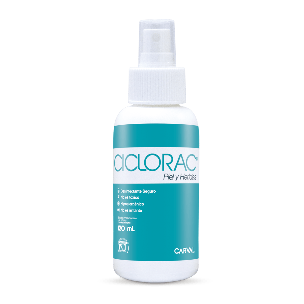 Antiséptico Para Mascotas Carval Ciclorac 120 ml