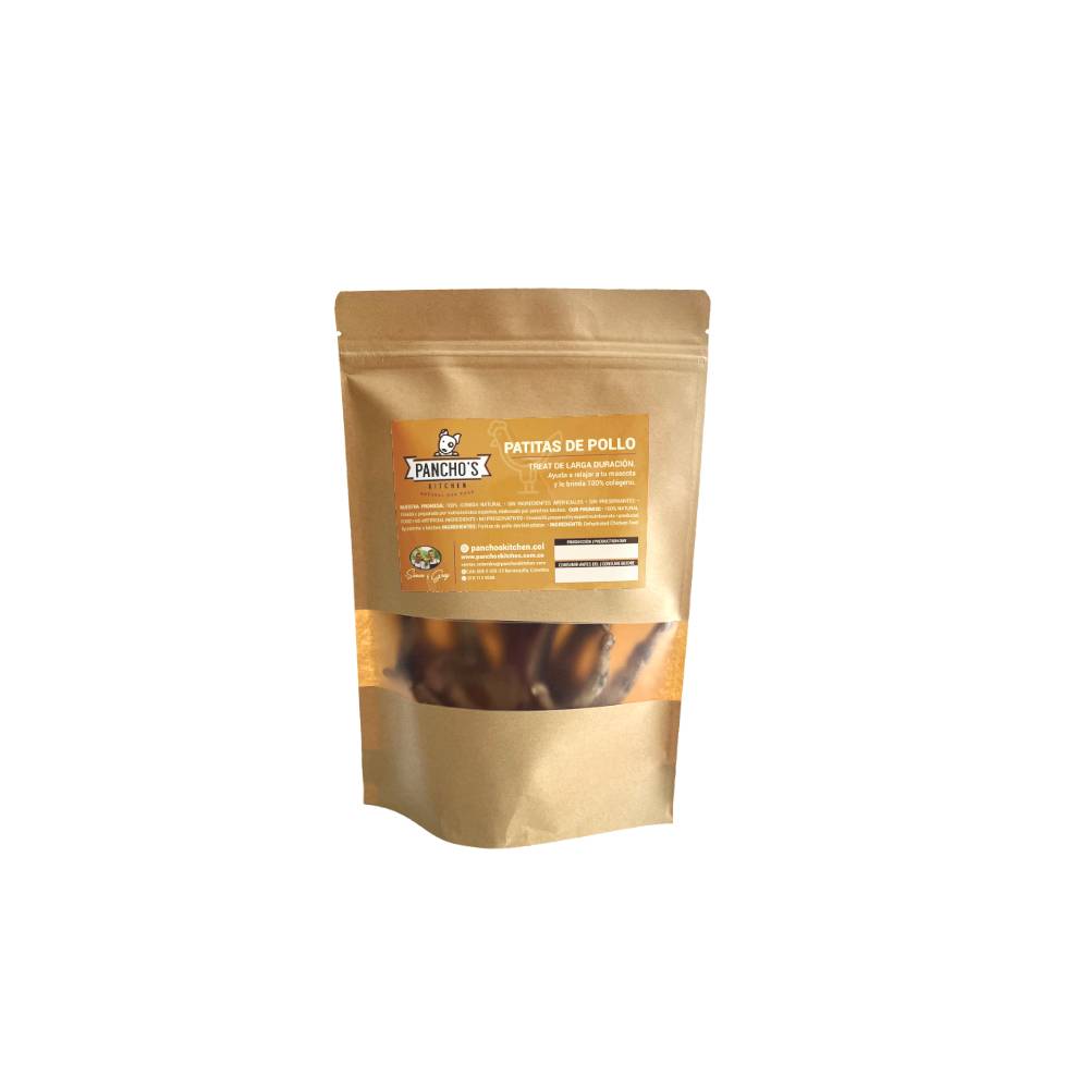 Snack Natural Para Perro Pancho's Kitchen - Patitas De Pollo 50 g