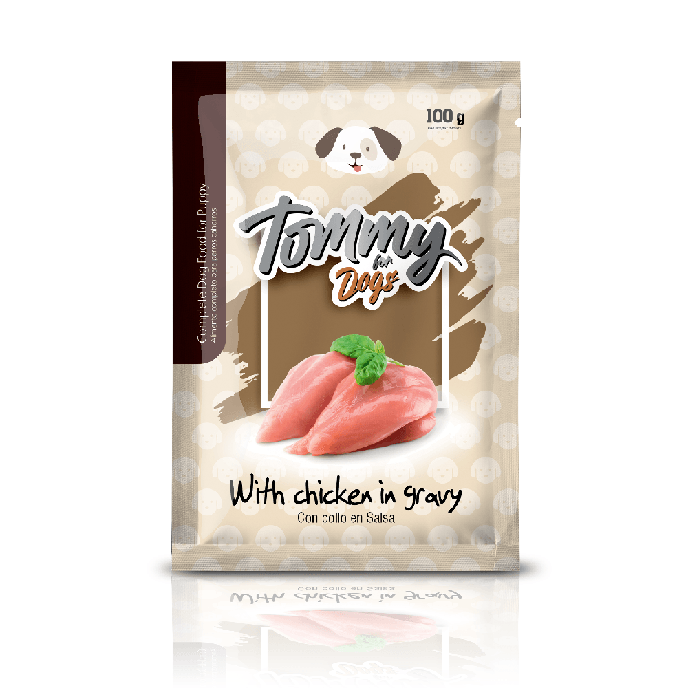 Alimento Húmedo Tommy Pouch Perro Cachorro Pollo 100 g