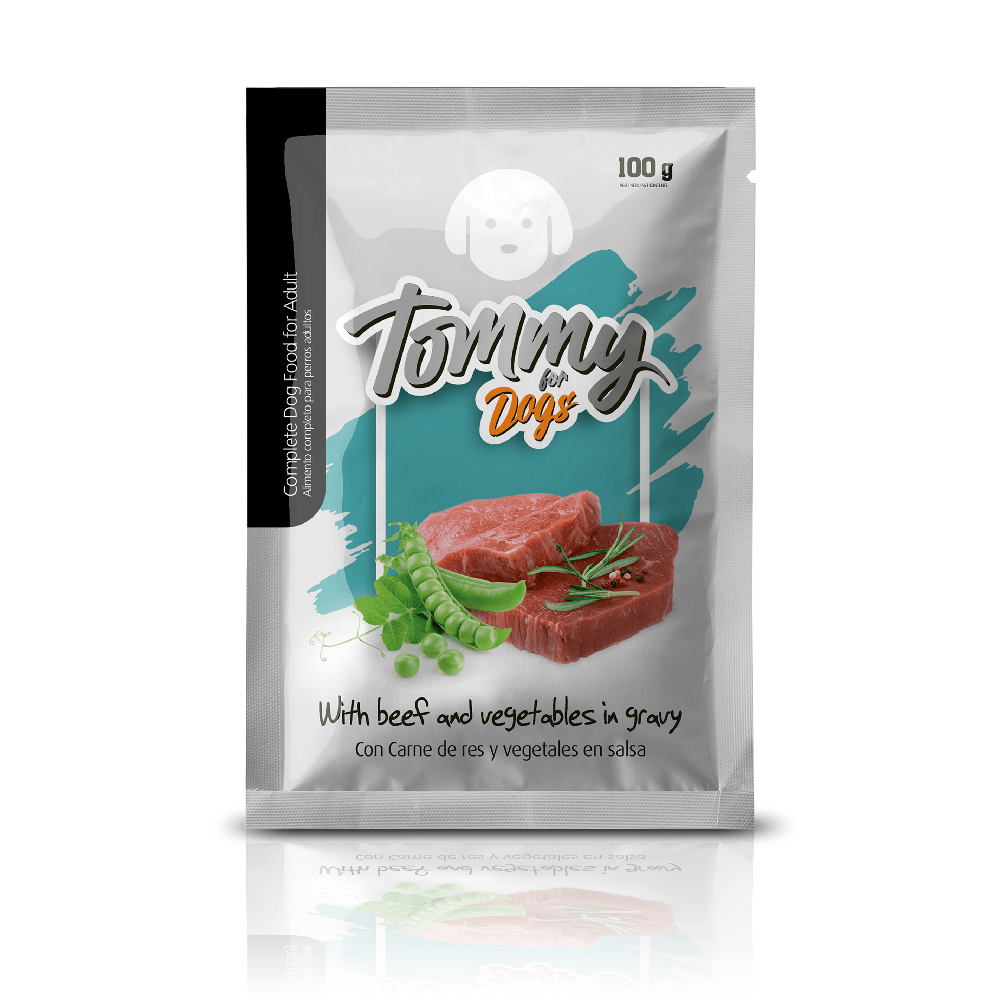Alimento Húmedo Tommy Pouch Perro Adulto Res 100 g