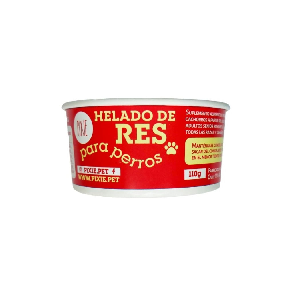 Helado Para Perro Pixie Res 110 g
