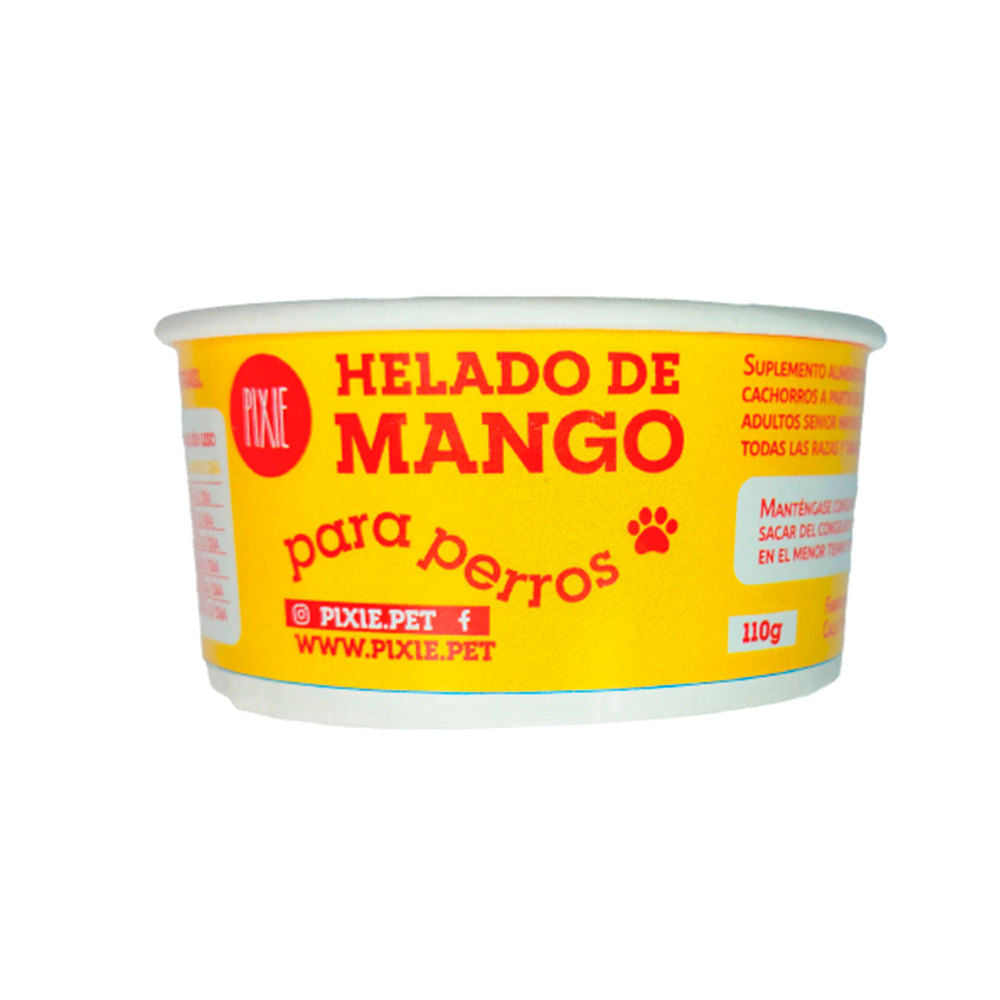Helado Para Perro Pixie Mango 110 g