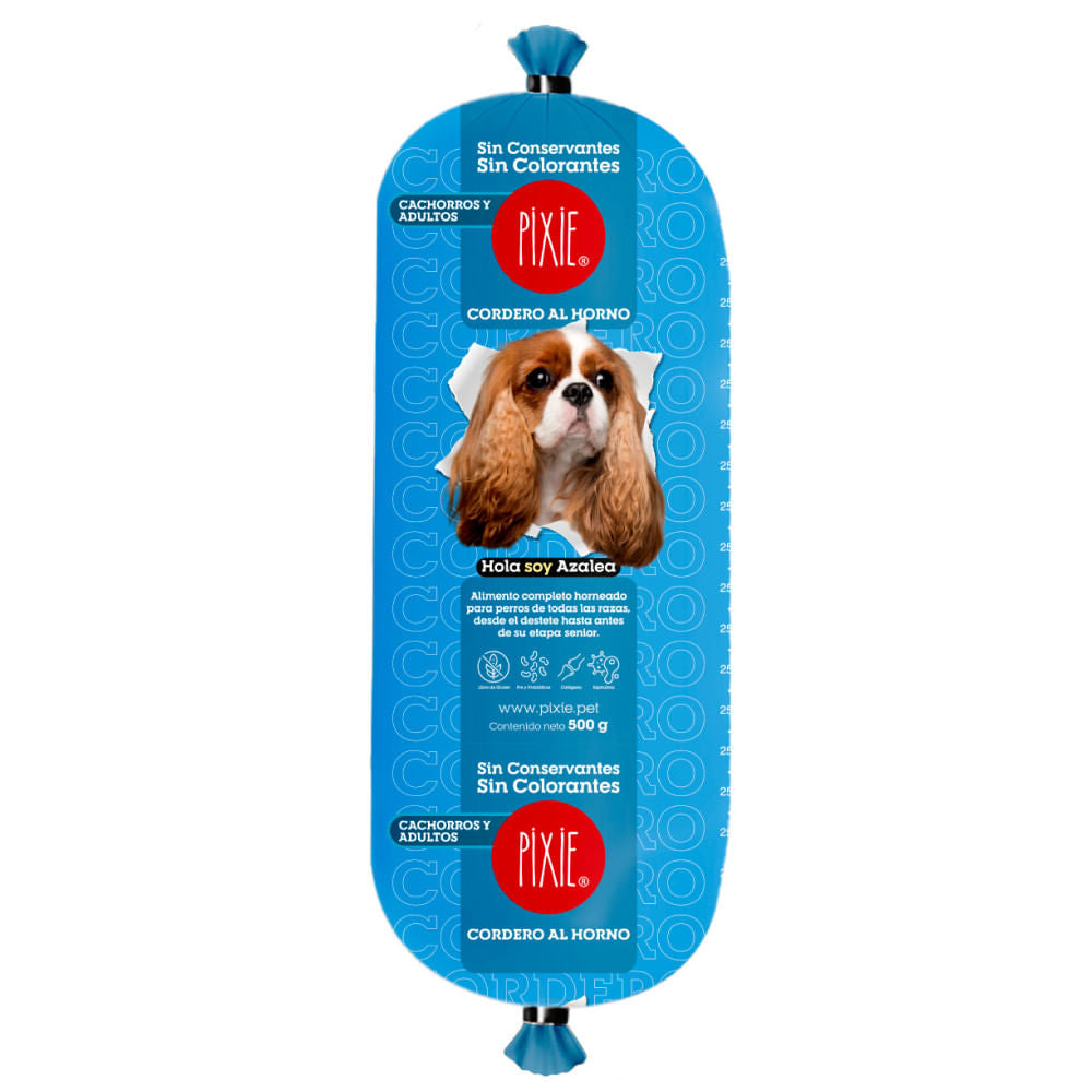 Alimento Húmedo Para Perro Pixie Dieta De Cordero Al Horno 500 g