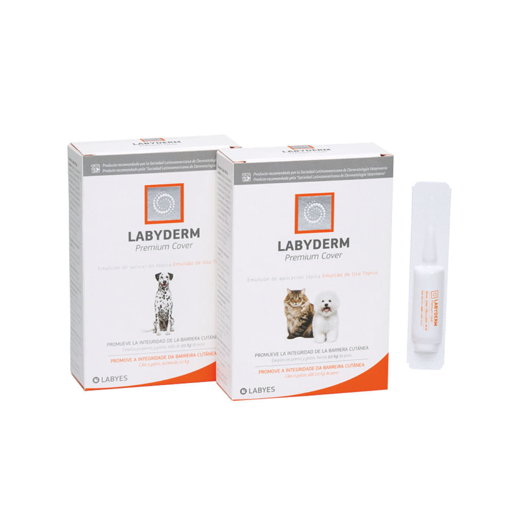 Ampolla Dermatológica Para Mascotas Labyes Labyderm Premium Cover 4 ml
