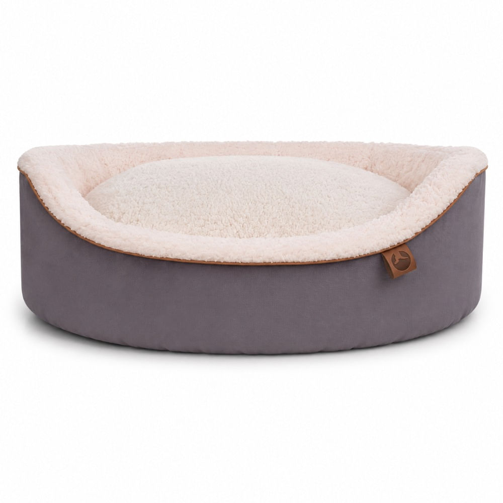Cama donut gris para mascota Puppis 2XL